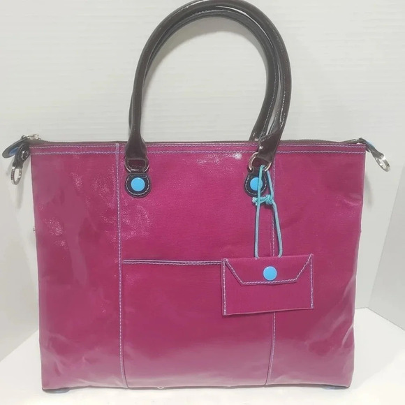 Urban Junket  Pink Coated Messenger Bag/Tote. - Picture 1 of 8